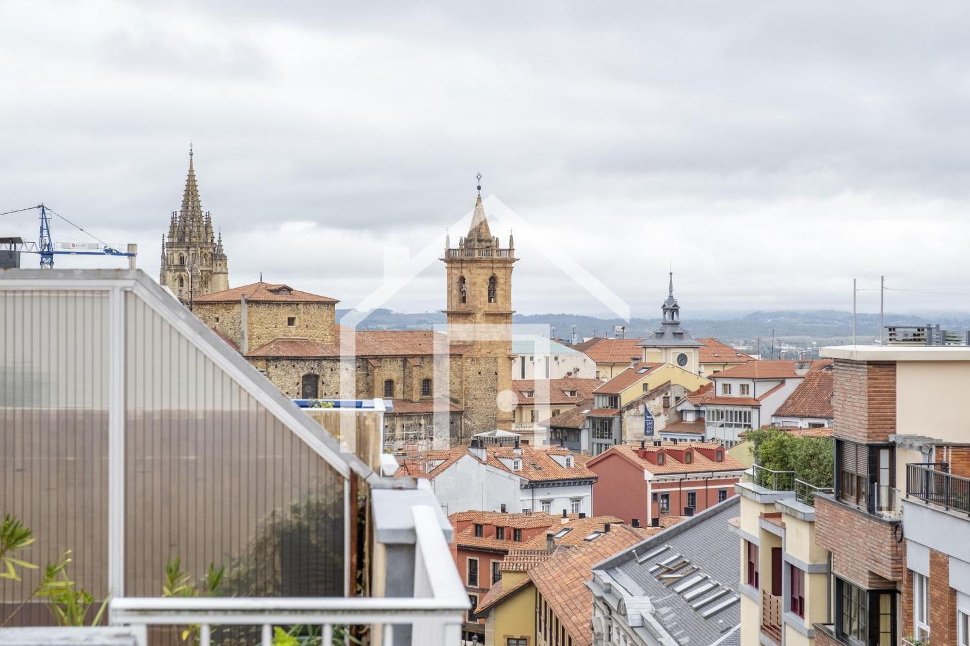 Апартаменты Atico Quintana II - Con Terraza, En El Centro Con Wifi Y Garaje Овьедо Экстерьер фото